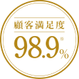 顧客満足度98.9% ※1