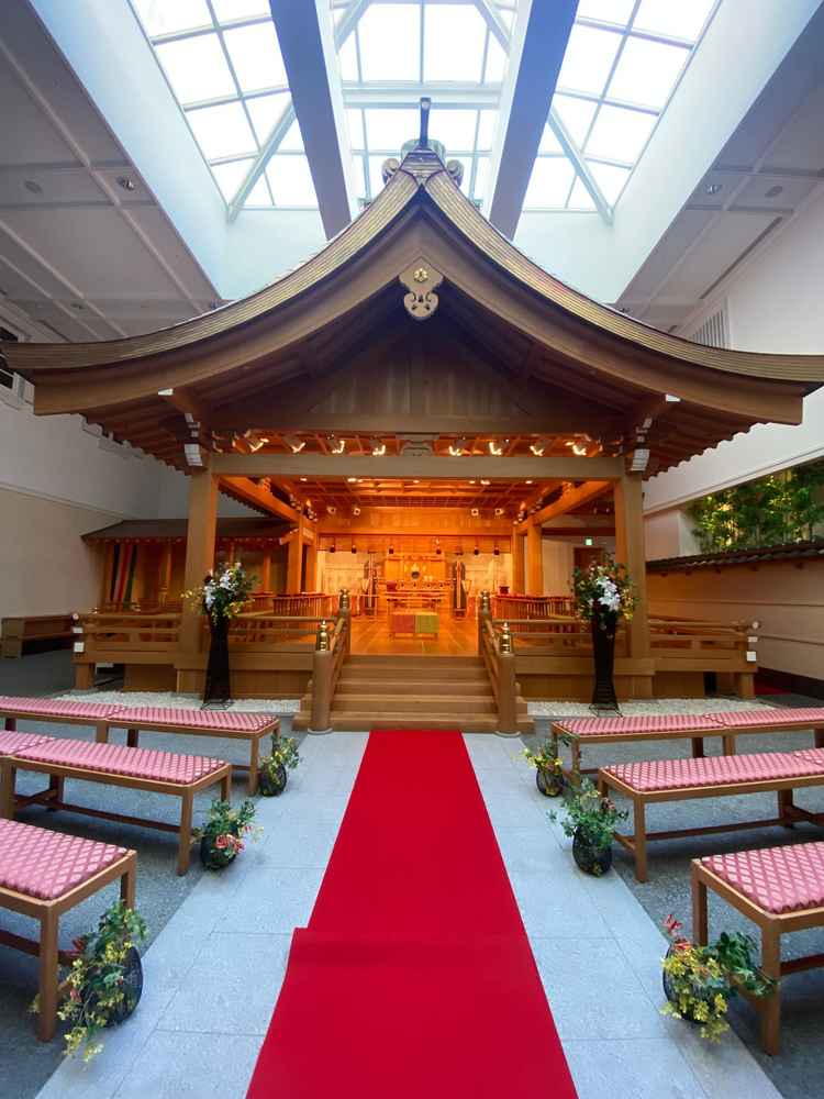 神前式が参列スペースが多くてよかった