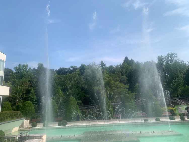 噴水でとてもテンションが上がりました