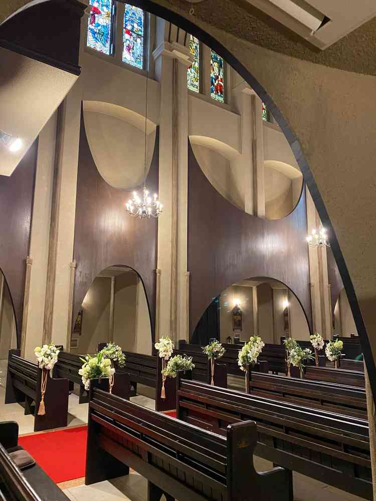 挙式会場（セント・リージェンツ大聖堂）ゲスト入場目線