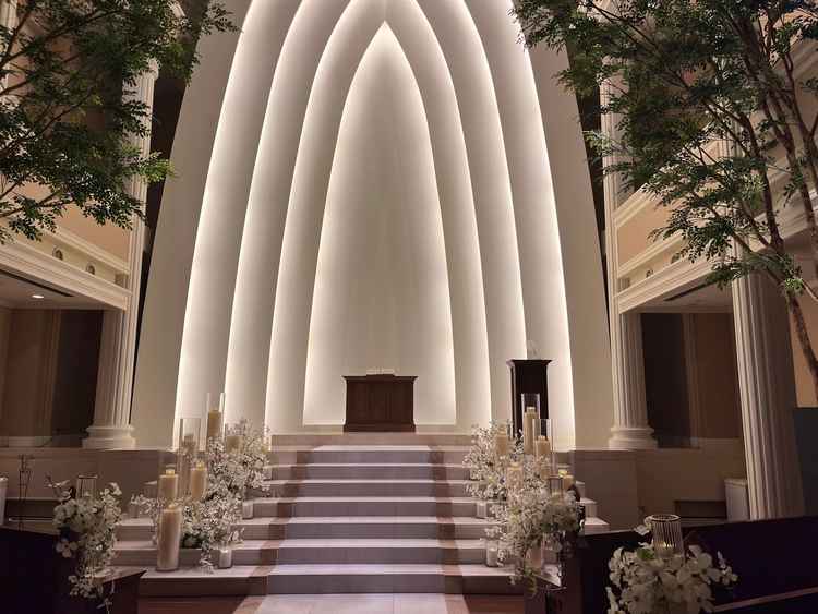 チャペルの写真。荘厳な雰囲気でよかった。