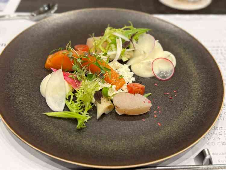 試食一品目。とても美味しくて驚きました