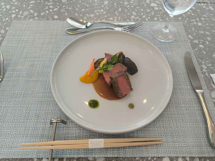 試食のステーキ