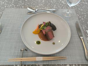 試食のステーキ