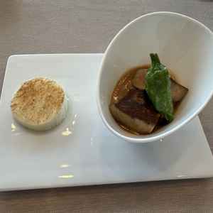 試食に出てきたフォアグラの味噌ソース