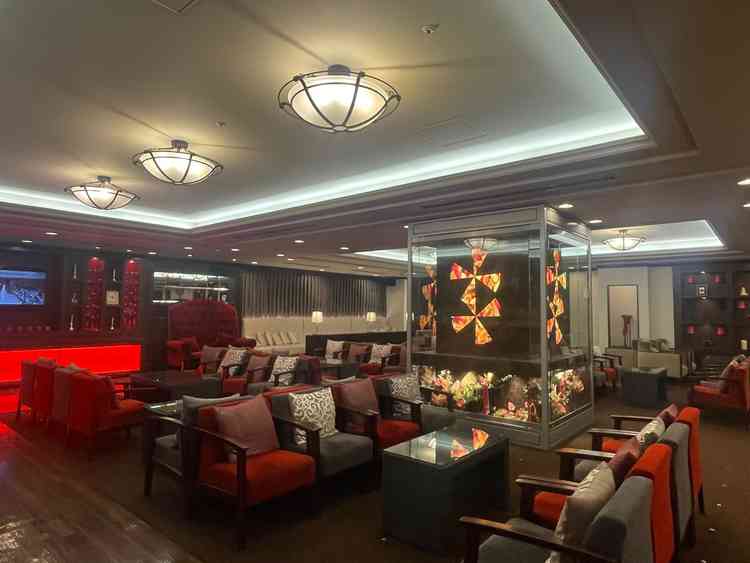 広いゲストの待合室が用意されていました。