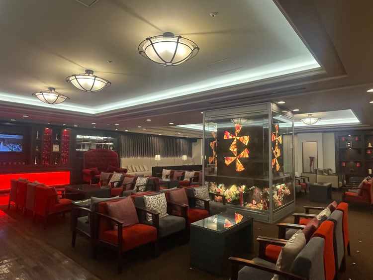 広いゲストの待合室が用意されていました。