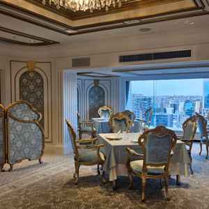 リニューアルしたばかりの少人数向けの披露宴会場。