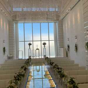 式場です。晴れていたので綺麗でした。