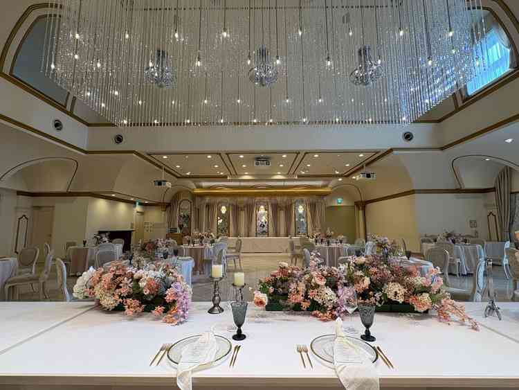 新郎新婦からの景色が最高でした。