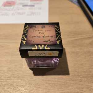 キャンドルサプライズの演出でお出迎えしていただいた。