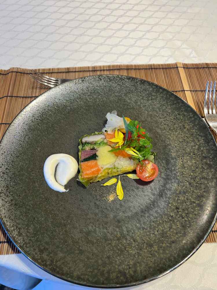 試食でいただいた前菜。季節によって変動するとのこと。