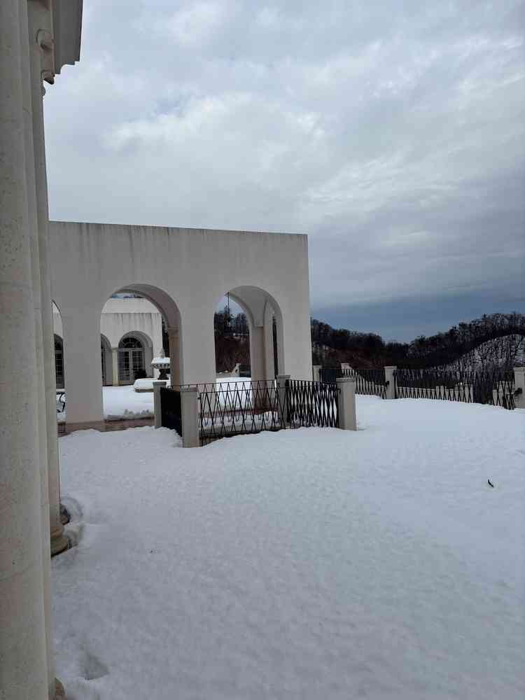 夏はガーデンが緑でいっぱいだそうです。ここでゲストと写真撮影等行えます。