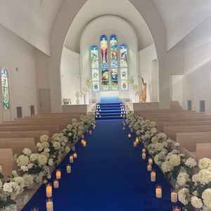 洗礼された雰囲気でとても綺麗なチャペルでした。入場前に動画を流せる点にもとても魅力を感じた