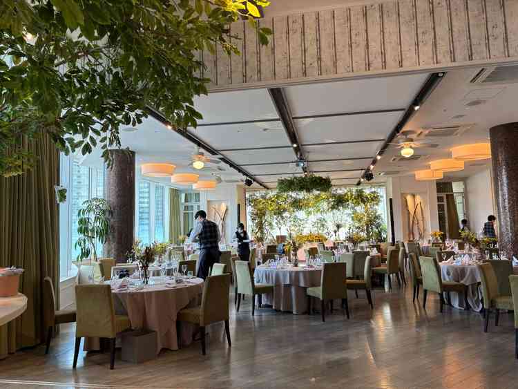 ボタニカルがテーマだったお部屋で緑が豊富に含まれていました