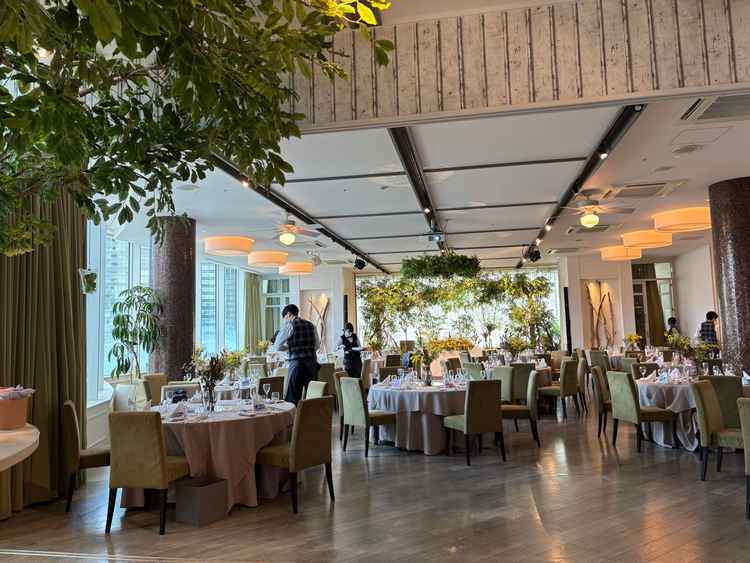 ボタニカルがテーマだったお部屋で緑が豊富に含まれていました