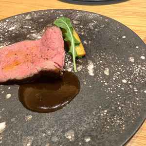 試食、ローストビーフ