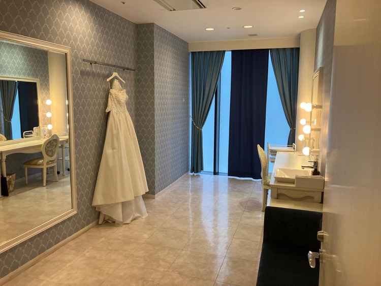 新郎新婦の着替え部屋