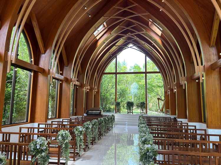 挙式会場が綺麗