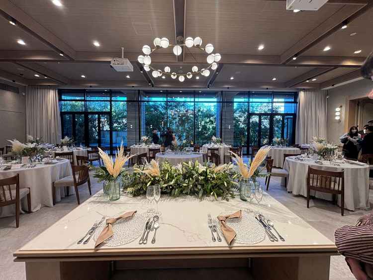 新郎新婦席からの景色