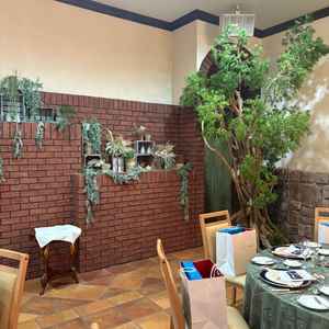 4階の会場。ナチュラルな雰囲気。