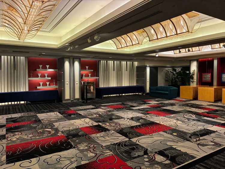 披露宴会場、こちら以外にもいくつか部屋があった。挙式の規模に合わせて部屋の大きさが変更できるのが良い