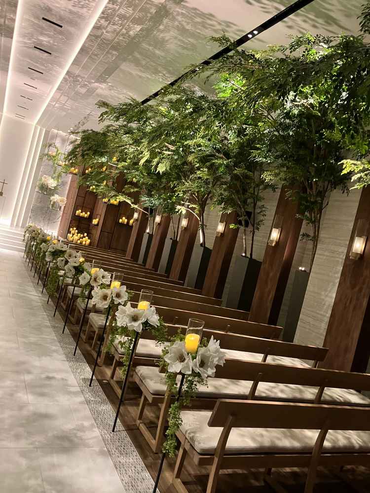 流行の最先端でかわいいチャペルです。