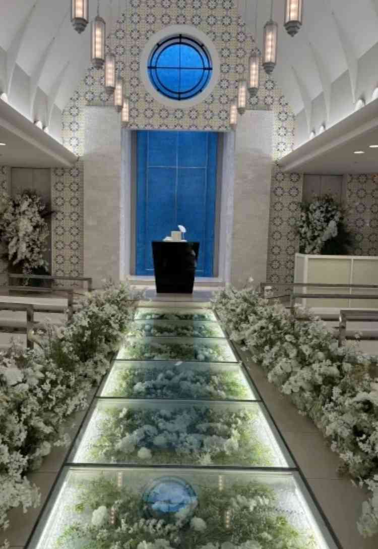 チャペル。演出もあり綺麗だった