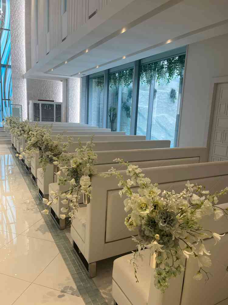 挙式場の座席です。