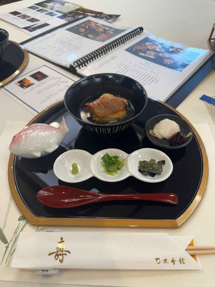 料理の鯛茶漬け