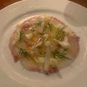 来館特典のディナー券の料理