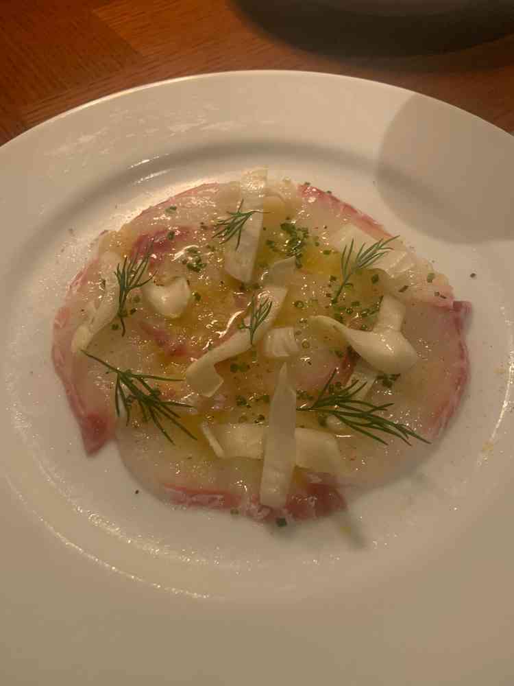 来館特典のディナー券の料理