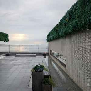 挙式会場の外の歓談場所