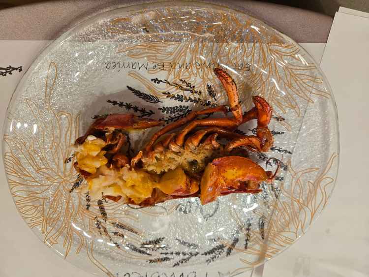 メイン料理（お魚料理）のオマール海老