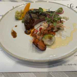 試食ではお肉と海老を食べました。