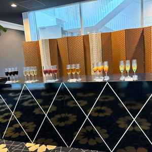 ウェルカムドリンクがカラフルで写真映えする。