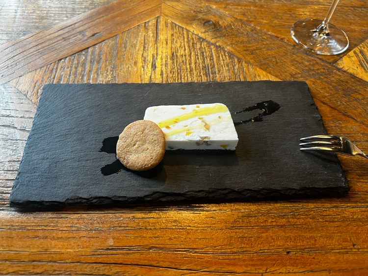 試食会のデザート。他の料理にボリュームがあったためちょうどよい量でさっぱりといただけた。