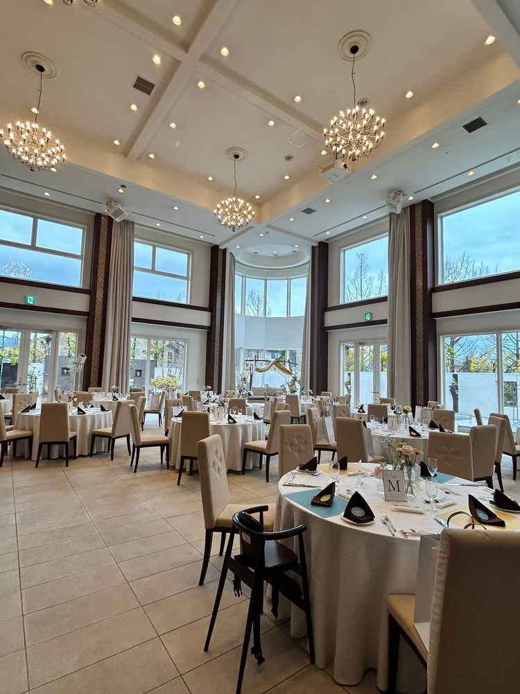 披露宴会場ザ･アルバテラスの写真。