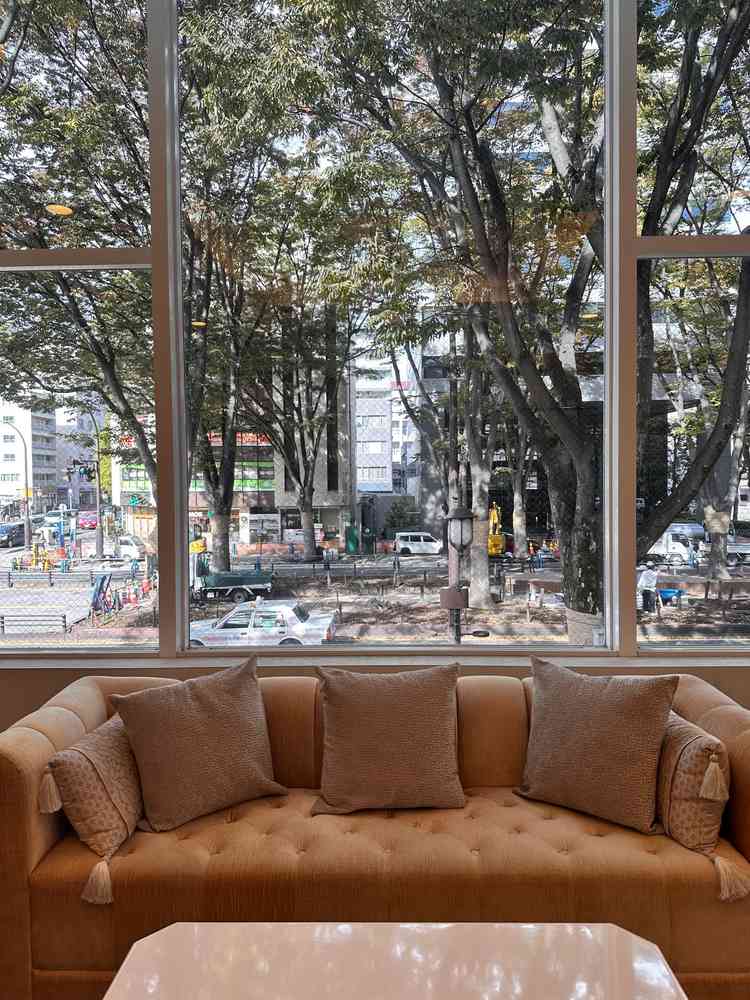 ブライズルームからの眺めもホテルの一室からの眺めのようで素敵でした