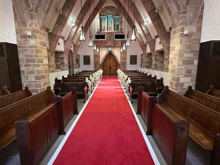 挙式場(壇上からの風景)