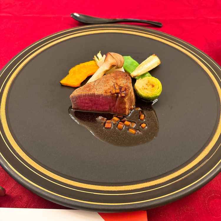 試食のお肉。美味しかった