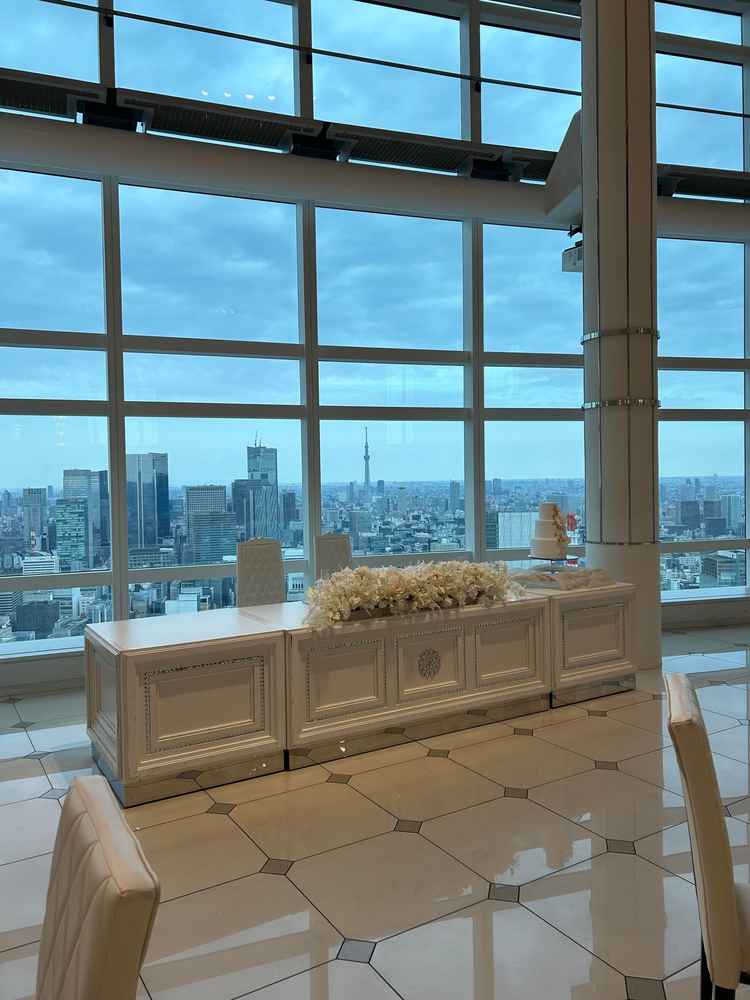 東京スカイツリーの見える披露宴会場