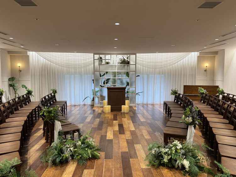 挙式会場入り口からの写真