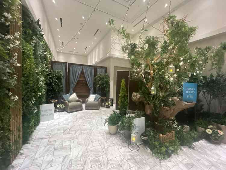 披露宴会場の前の写真です。