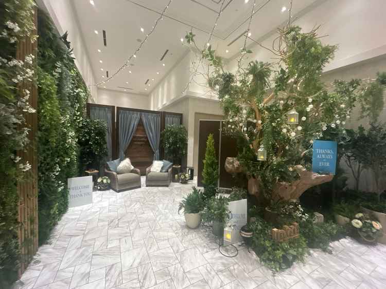 披露宴会場の前の写真です。