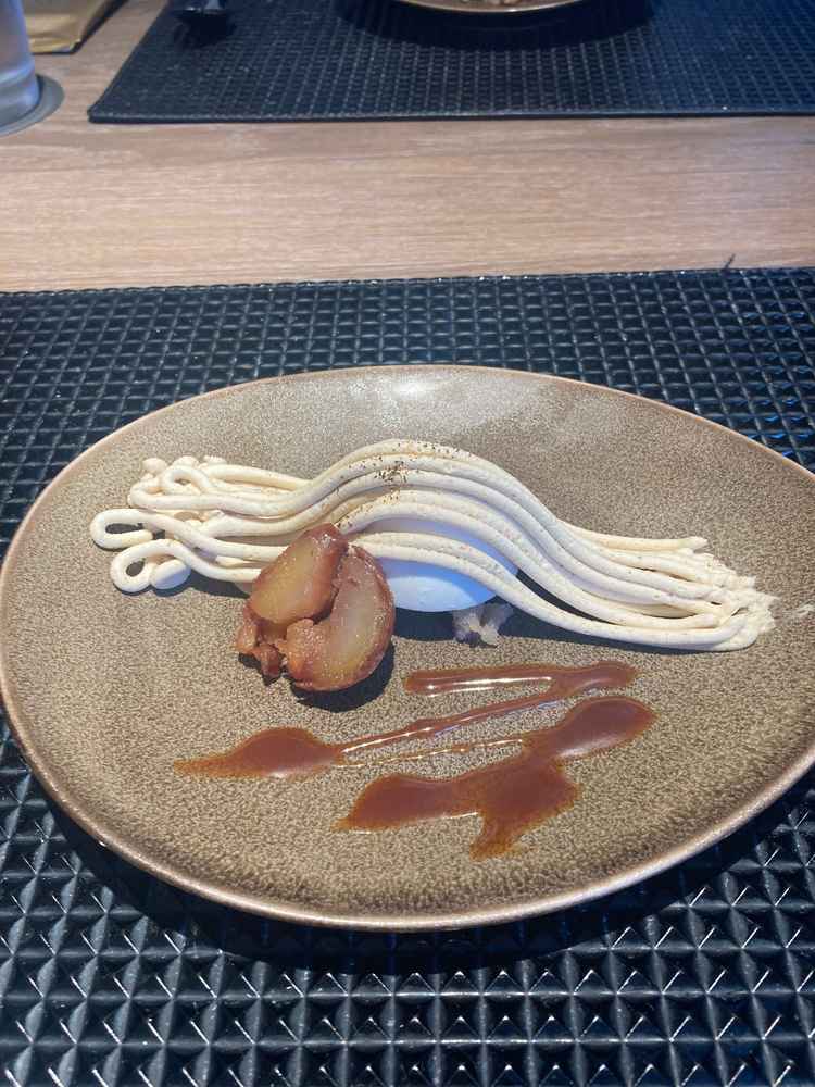 試食でいただいたモンブラン。