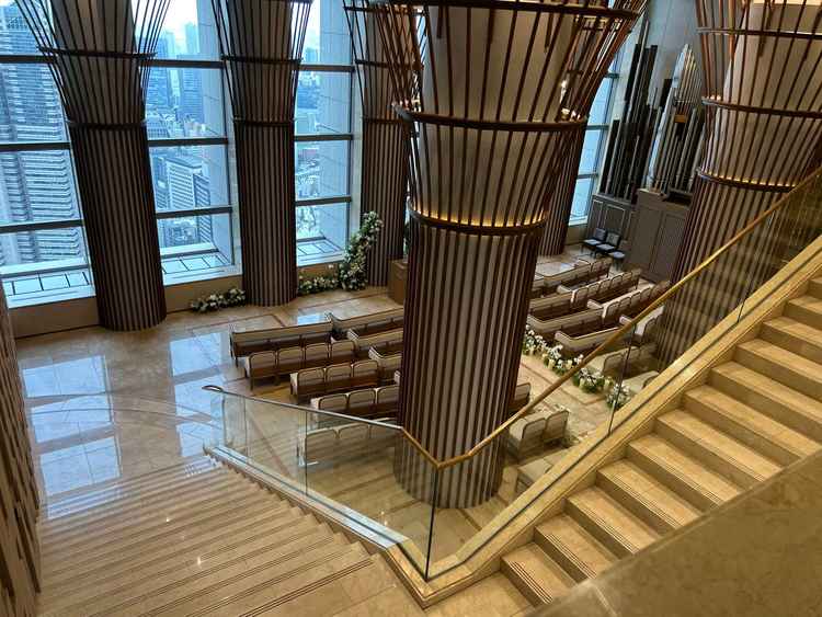 チャペル入場口の様子