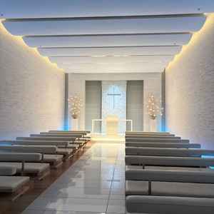 白を基調としたチャペル
