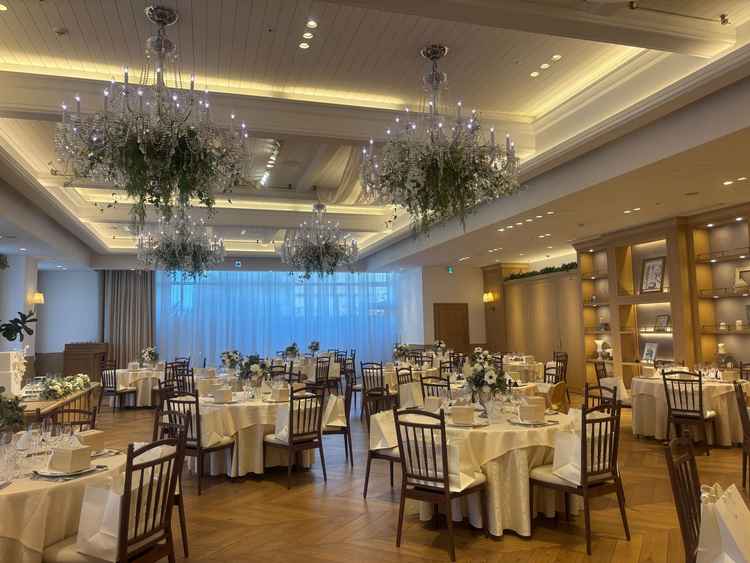 披露宴会場で広々してました♪