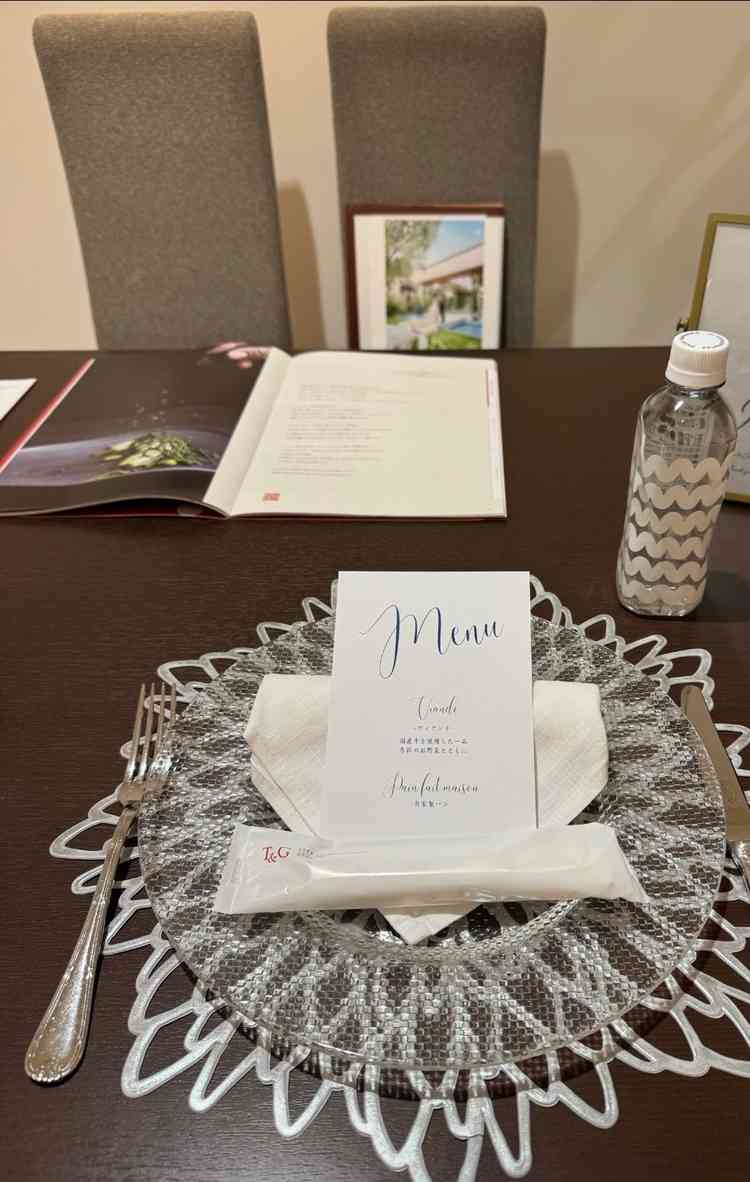 試食前テーブル